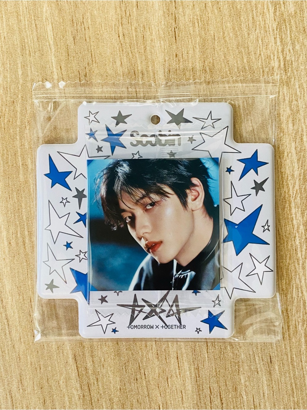 TXT Soobin Visual Square Photo Seal with Case TOMORROW X TOGETHER Official
